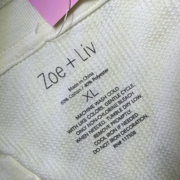 Zoe + Liv University Athletic Department Tiger Crest waffle long sleeve XS or XL - Picture 10 of 11